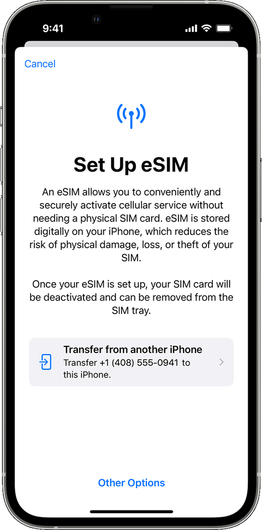How to bypass setting up esim on iphone 14,iphone 14 pro and iphone 14 pro max set up page?