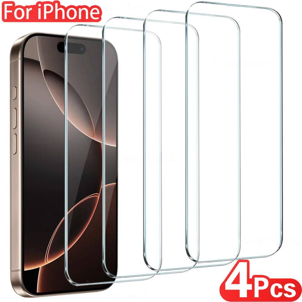 4X Tempered Glass Screen Protector for iPhone 17 Pro