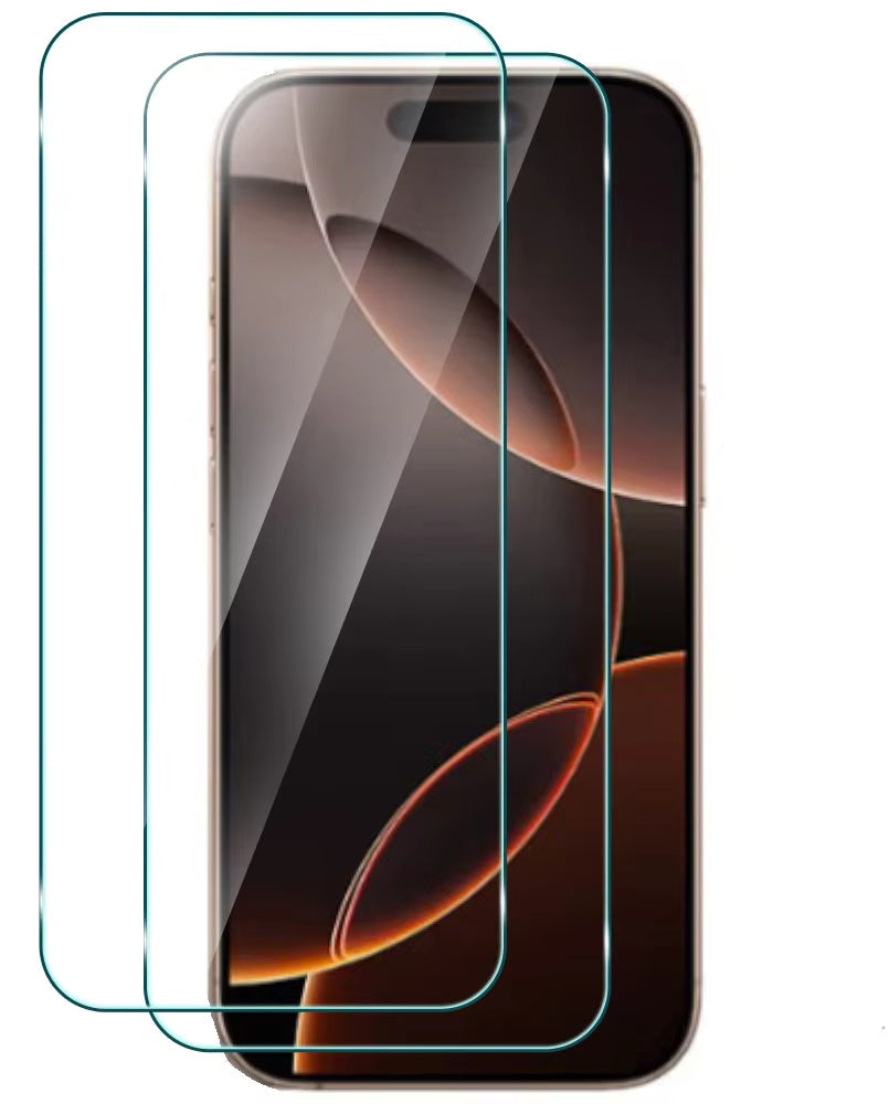 2 PCS Tough Tempered Glass Screen Protector for iphone 16 pro