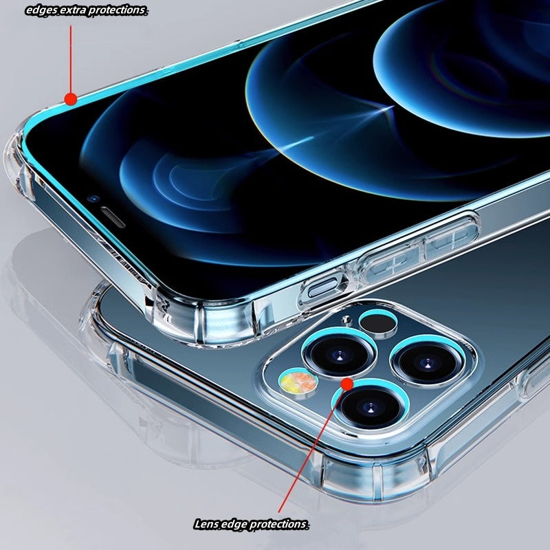 For iPhone 16 Pro Max transparent silicone case