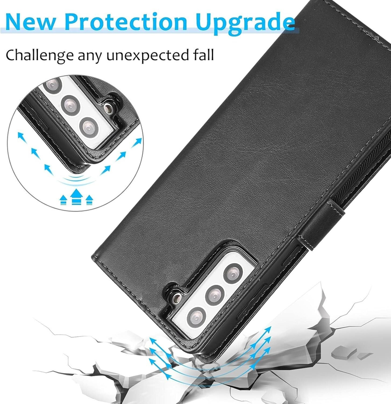 For Samsung Galaxy A35 Leather flip Black wallet Magnet cover