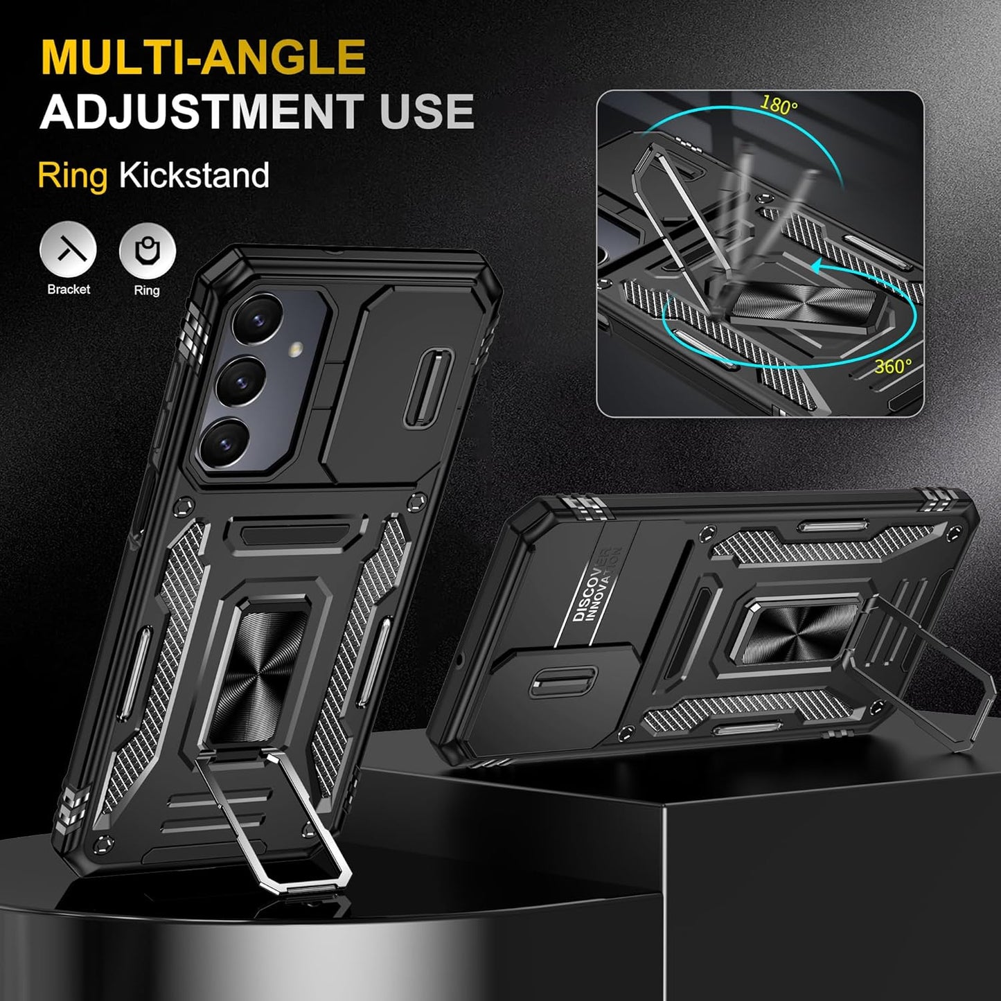 For Samsung Galaxy A16 Case with Sliding Camera Cover