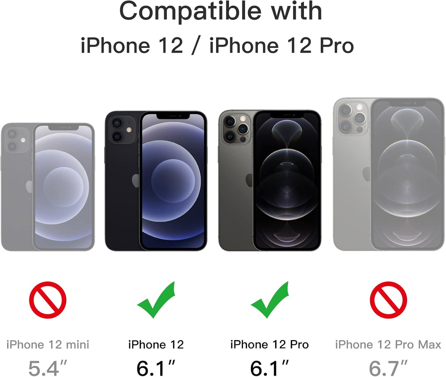 Magnetic Case for iPhone 12 Compatible with MagSafe, Translucent Matte Back