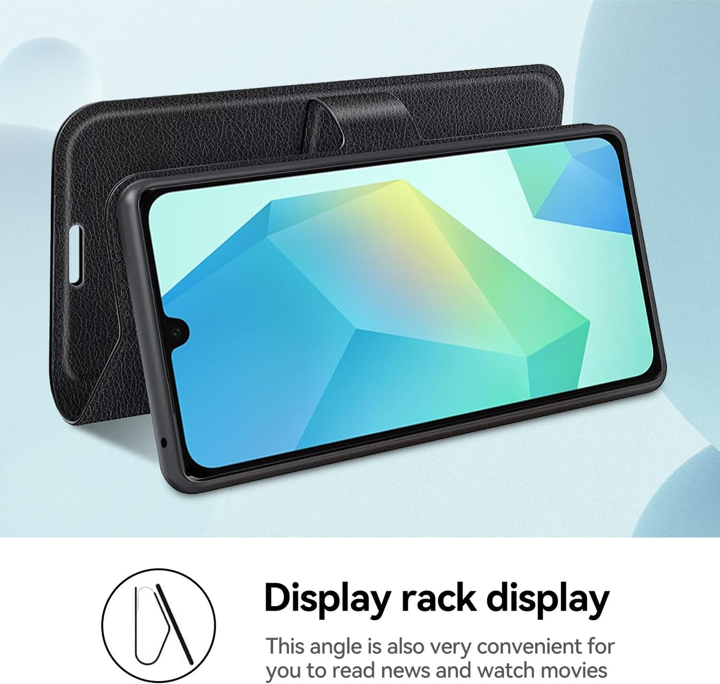 Protective PU Leather Wallet Case Cover for Samsung Galaxy A16