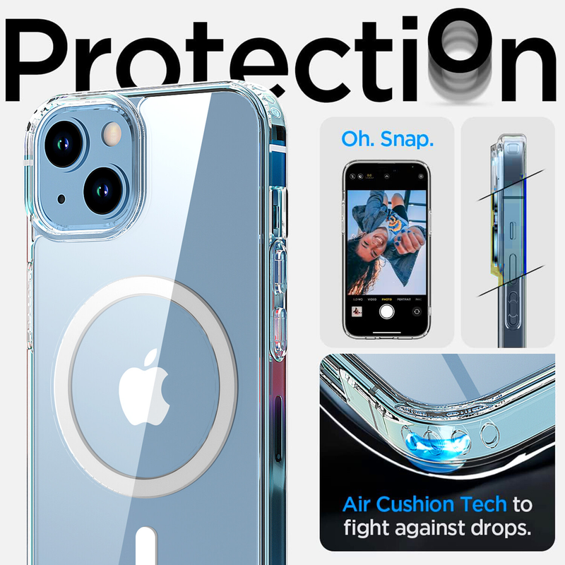 For iPhone 15 Clear Case MagSafe Shockproof Magnetic Cover