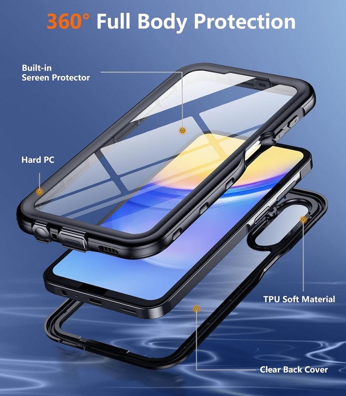 For Samsung Galaxy A16 Case Waterproof Shockproof Heavy Duty Cover