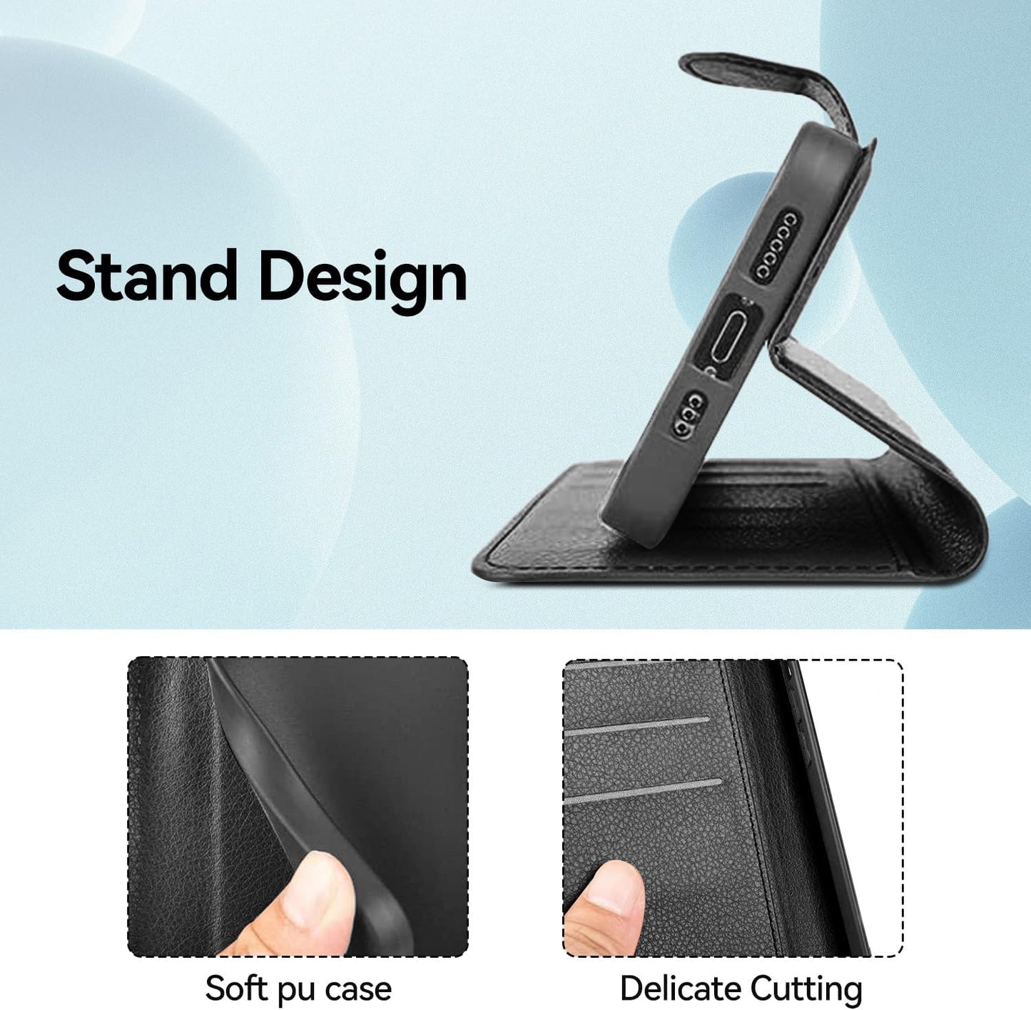 Protective PU Leather Wallet Case Cover for Samsung Galaxy A16