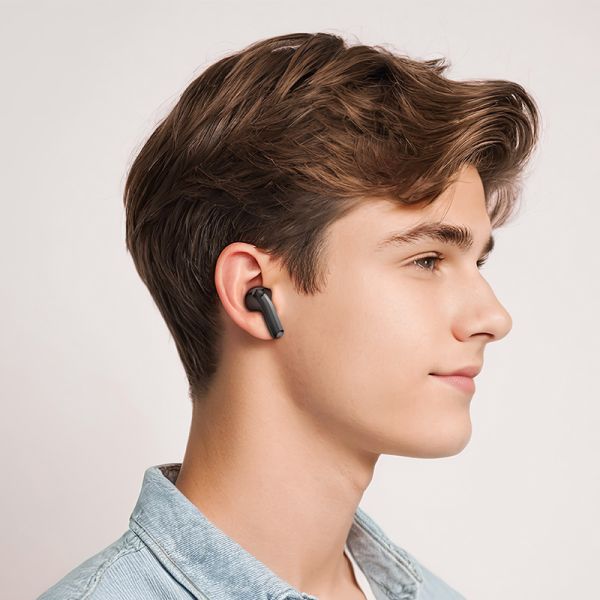 Universal Wireless Bluetooth Earphones Mini Earbuds-Black