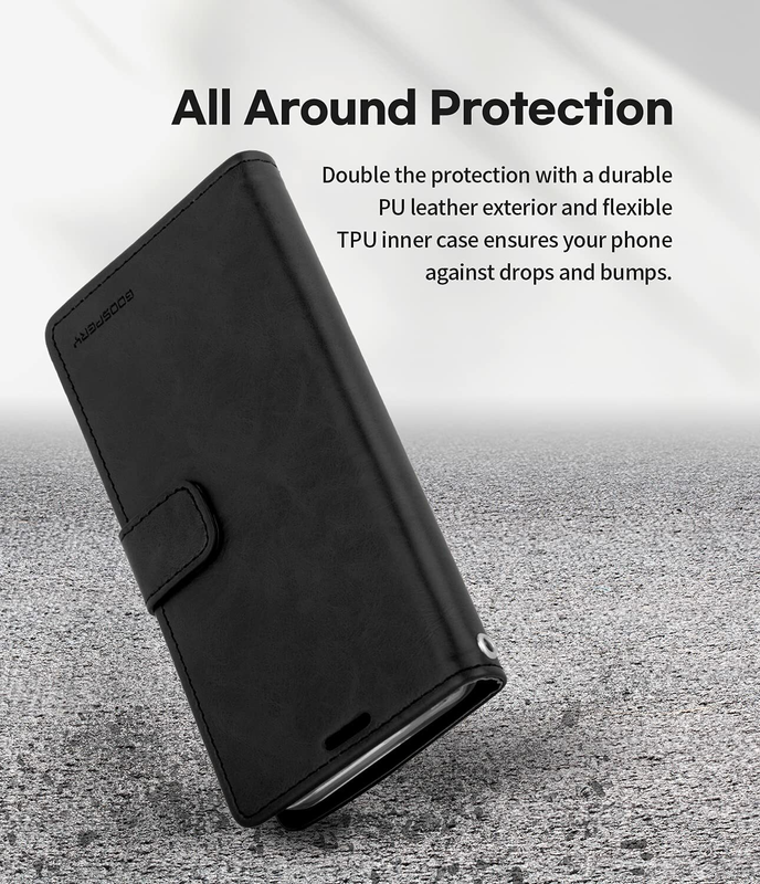 Flip Wallet Case for iPhone 14 Pro Max-Black