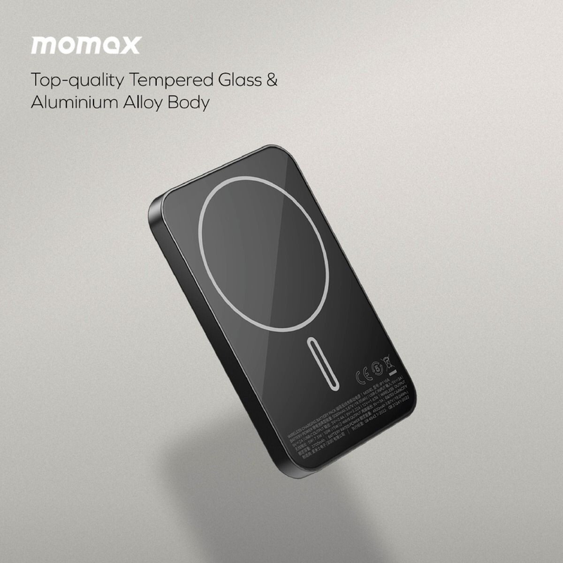 Ultra Slim Universal 5000mAh Magnetic Portable Metal Power Bank-Black Colour