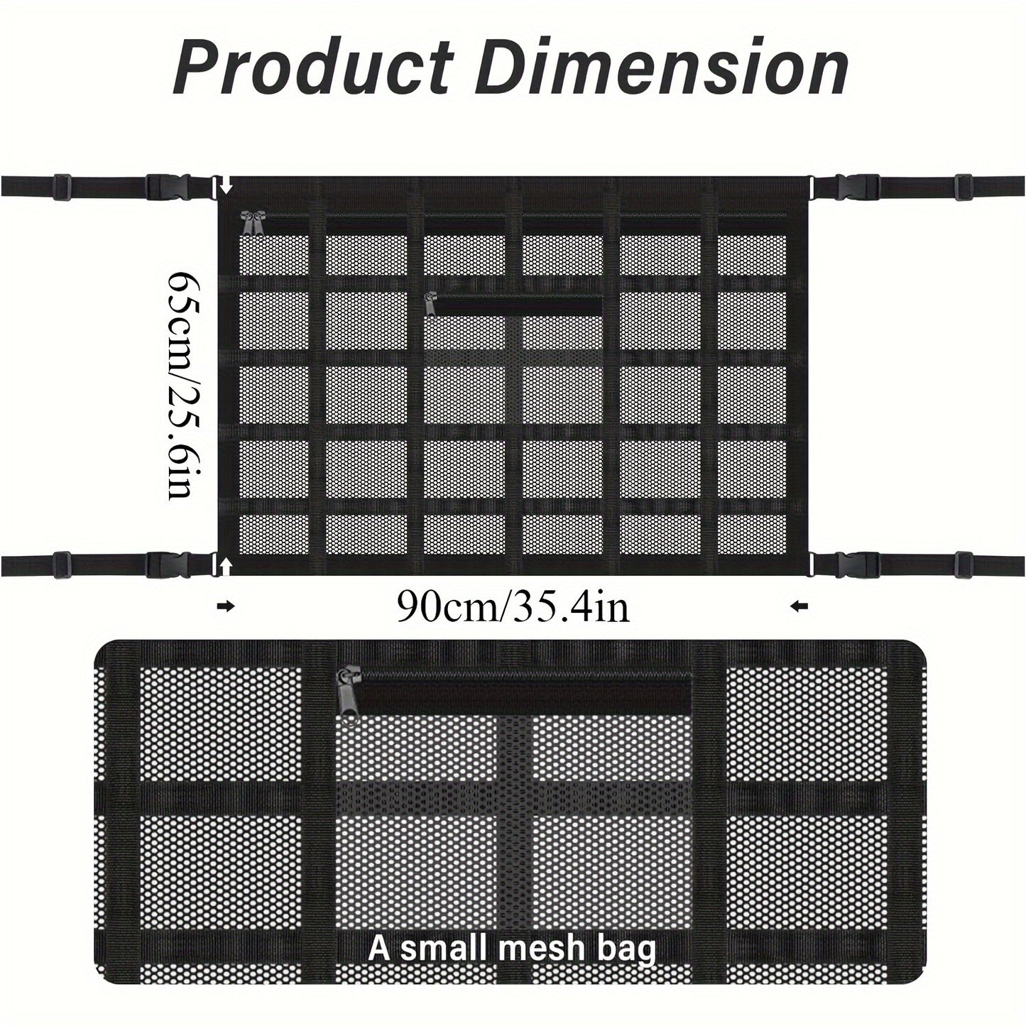 Car Ceiling Cargo Net Pocket For SUV/Truck