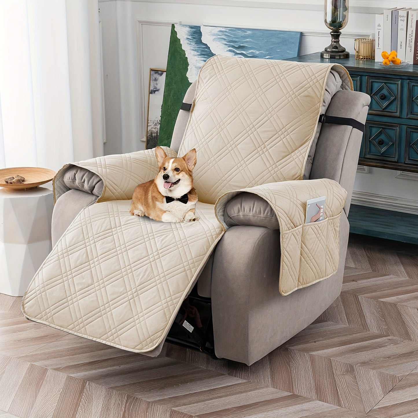 1pc Recliner Chair Cover Pad for 1 Seater Sofa Slipcover