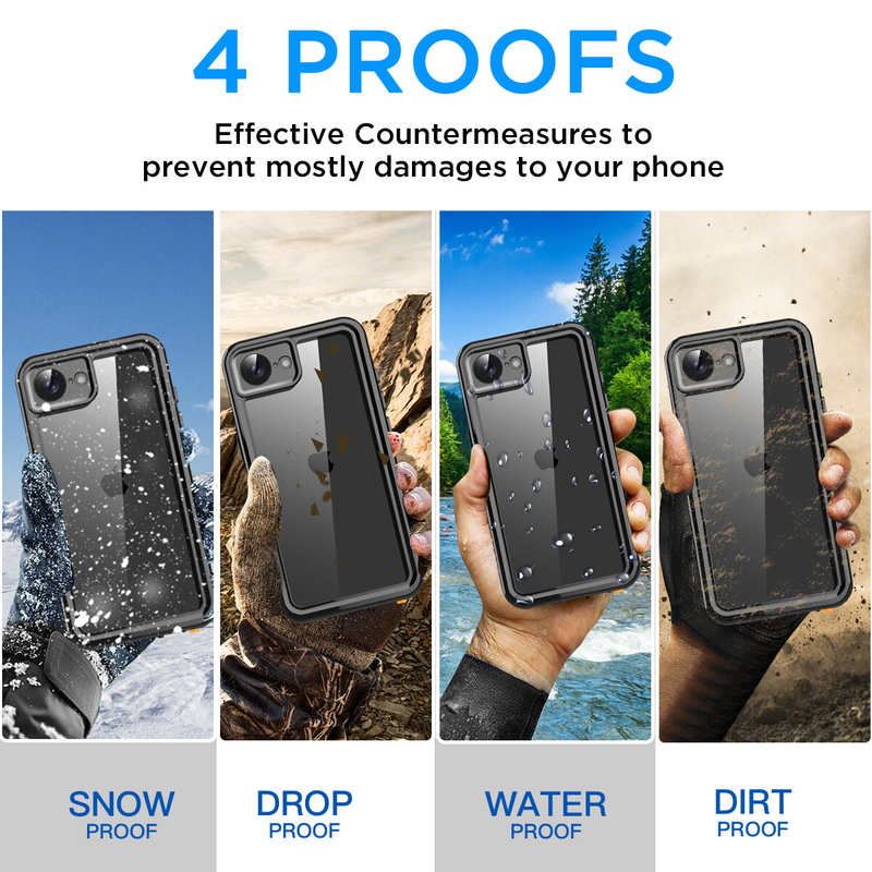 For iPhone 16E Case Waterproof Shockproof Heavy Duty Tradie Case