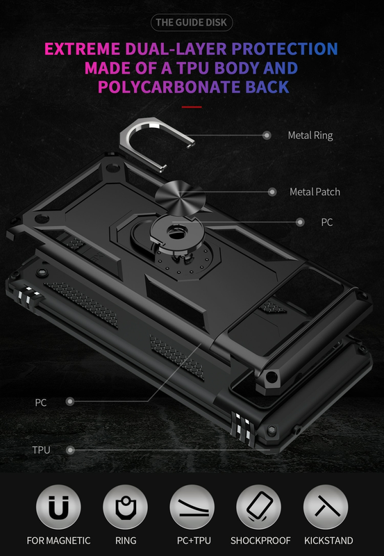 For Google Pixel 6 Shockproof Case-Black
