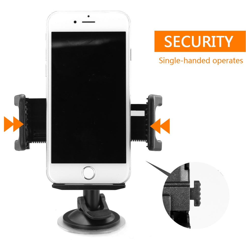 2 in 1 Windshield Mount Stand and Airvent Mount Car Phone Holder