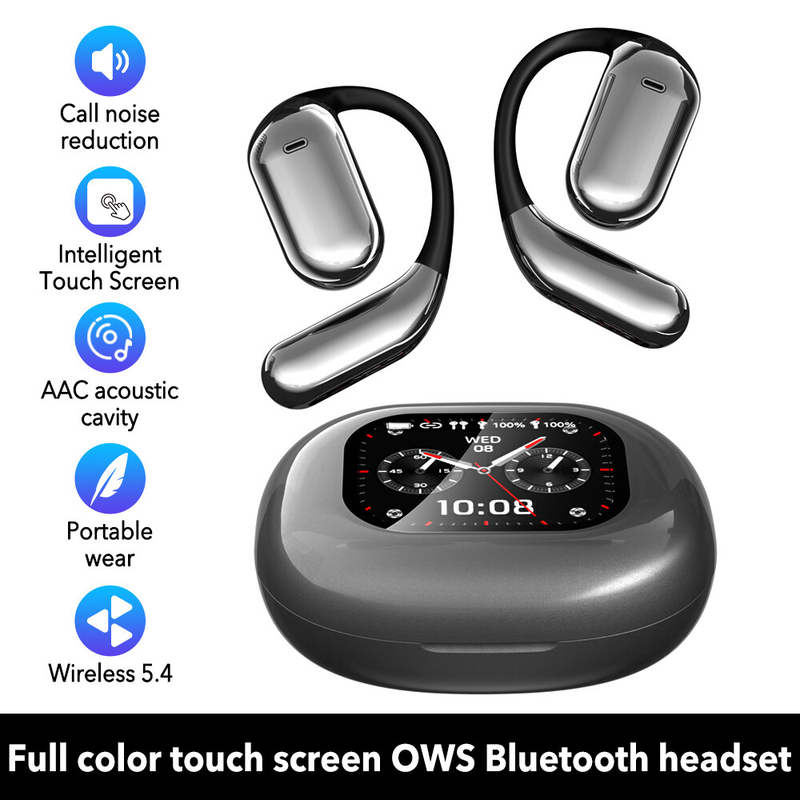 Wireless Bluetooth 5.4 Headphone Active Earphones-Black