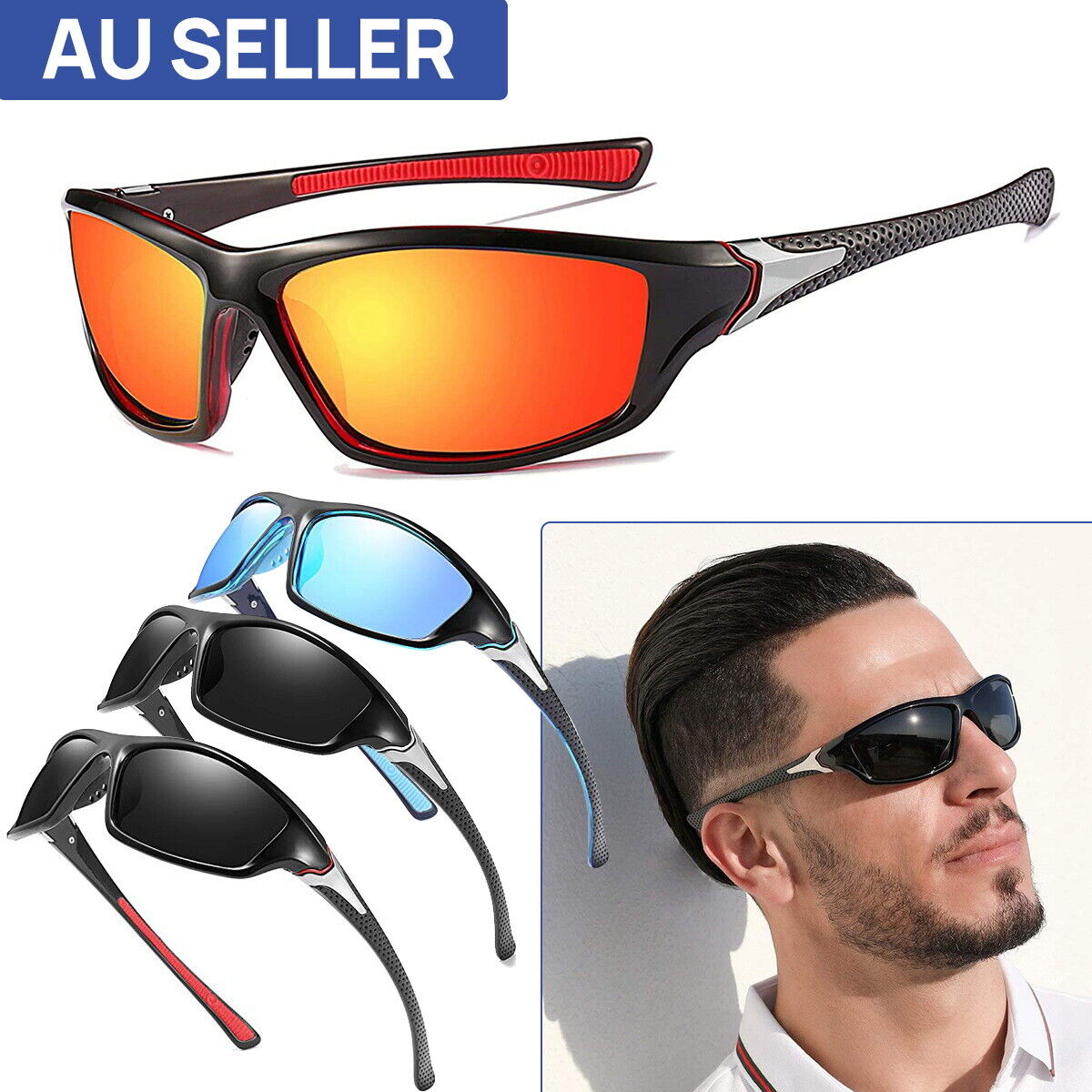 Polarized Sunglasses Mens New Style Driving Sport glasses
