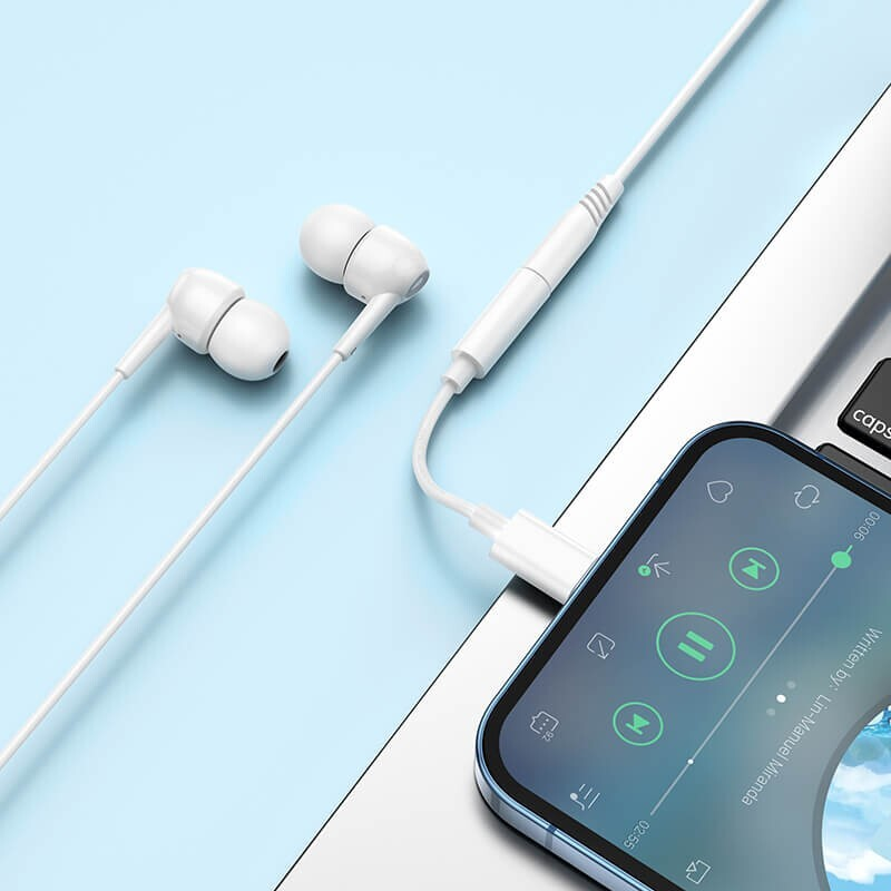 2 Packs iPhone Lightning to 3.5mm Audio Aux Headphone Jack Adapter