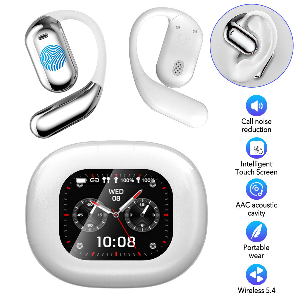 Wireless Bluetooth 5.4 Headphone Active Earphones-White