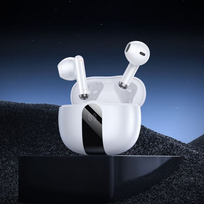 Compact Wireless Bluetooth headsets-white colour