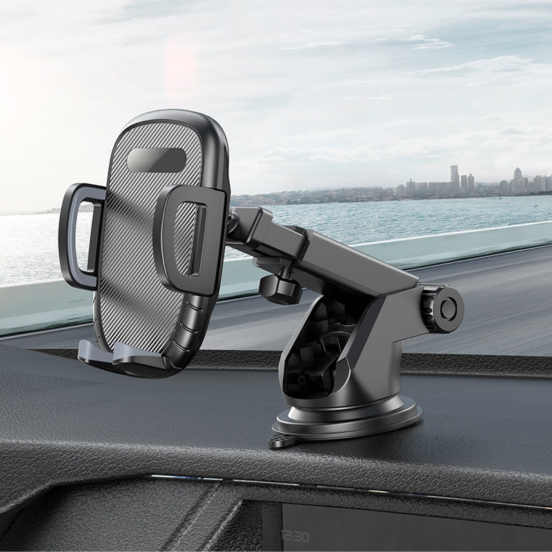 Universal Car Mount Mobile Phone Holder - Black