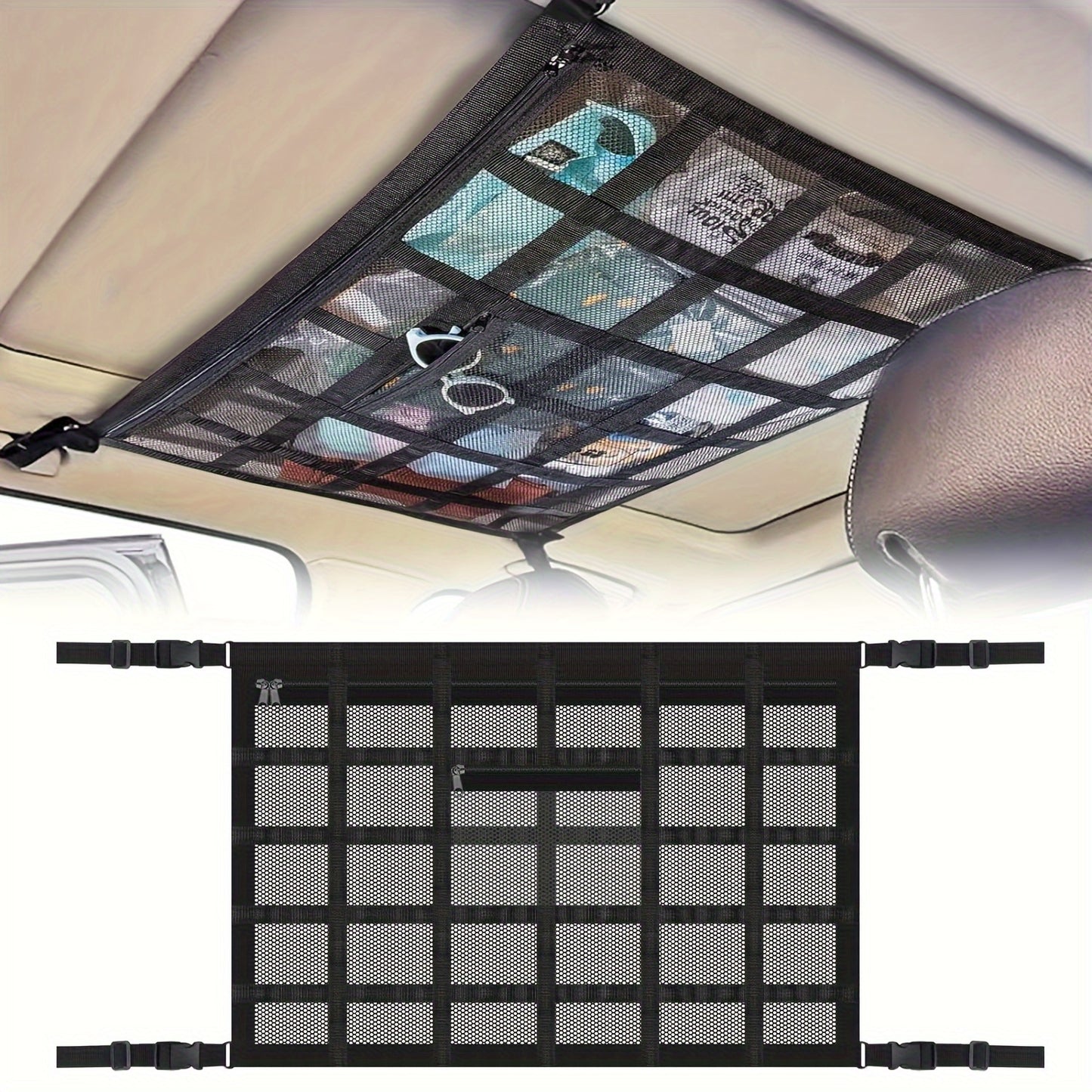 Car Ceiling Cargo Net Pocket For SUV/Truck