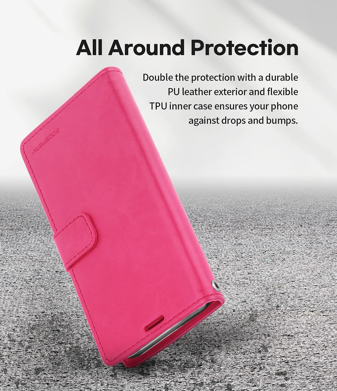 Flip Wallet Case for iPhone 15 - Hot Pink