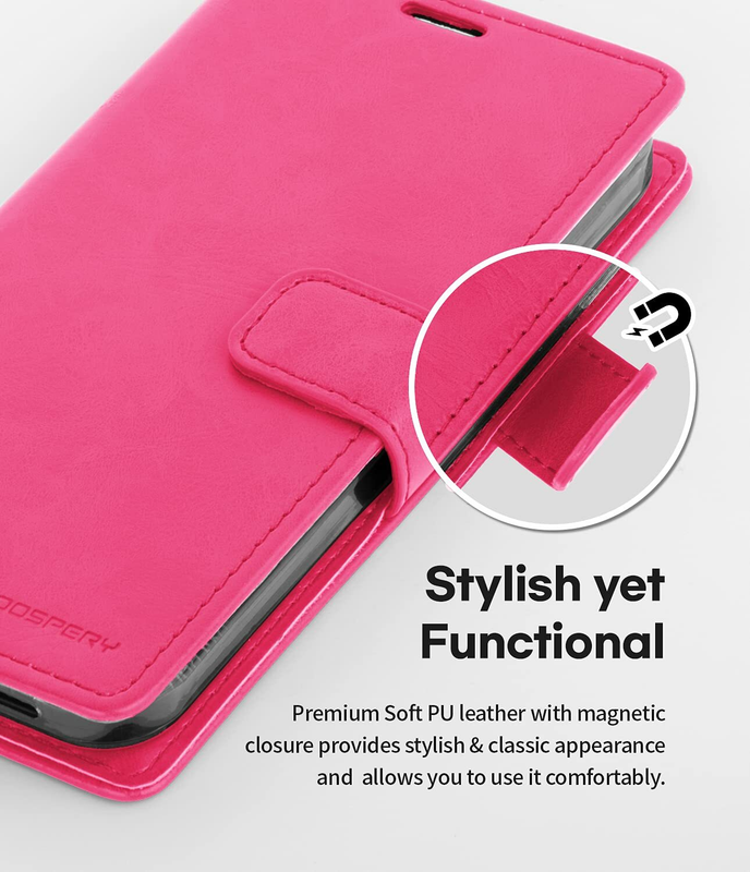 Flip Wallet Case for iPhone 15 - Hot Pink