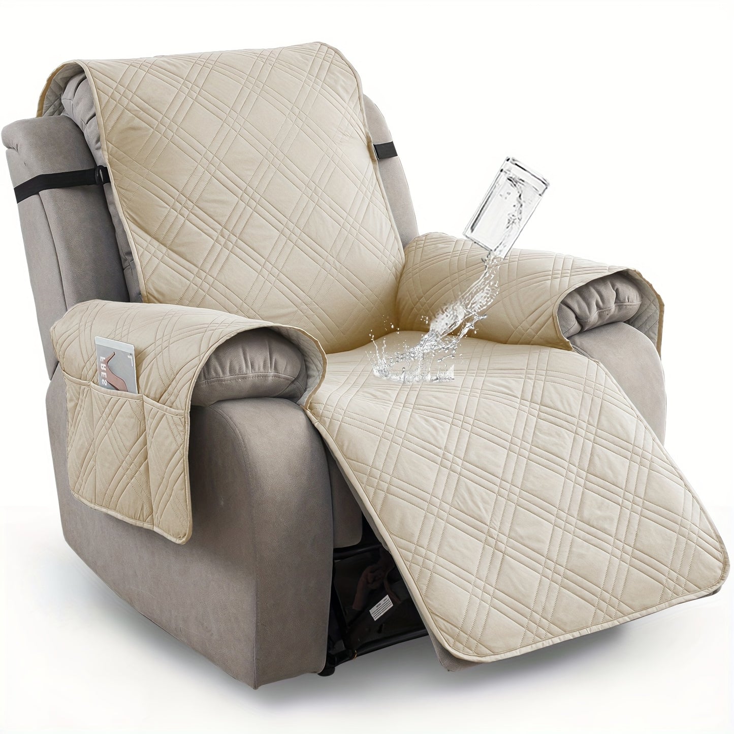 1pc Recliner Chair Cover Pad for 1 Seater Sofa Slipcover