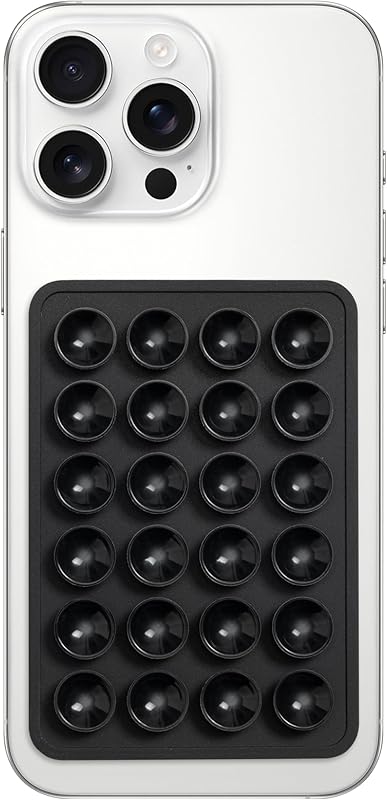 Universal Silicone Suction Phone Case Adhesive Octo Cup Buddy Mount - Hands-Free Phone Accessory for iPhone and Android - Sticky Grip for Selfies, Videos