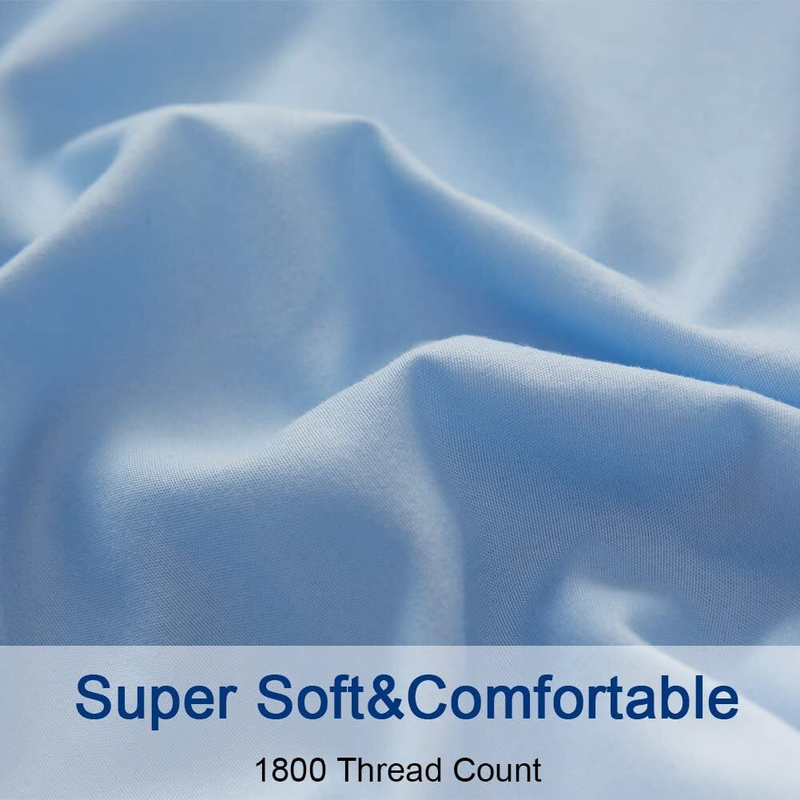 Sheet Set Bed Flat Fitted Single/Double/Queen/King