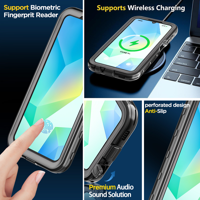 For Samsung Galaxy A16 Case Waterproof Shockproof Heavy Duty Cover