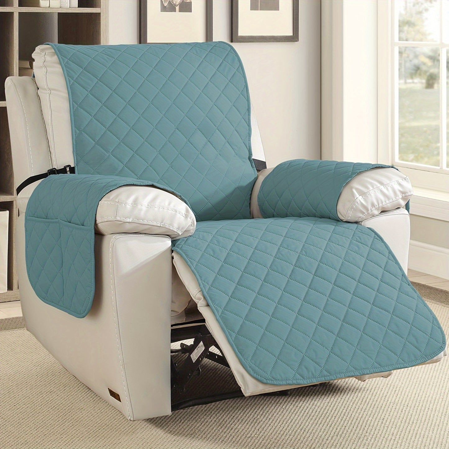 2pcs Waterproof Recliner Chair Non-Slip Cover