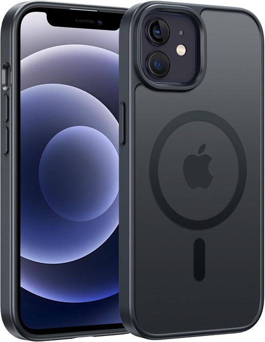 For iPhone 12 Magnetic Matte Textured  Drop Protection Slim Durable Shockproof  case