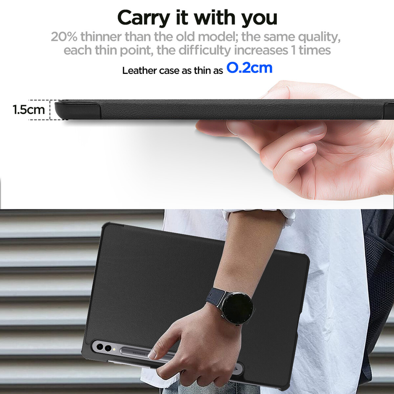 For Samsung Galaxy Tab S10 Ultra/S9 Ultra 14.6" Case Stand Smart Cover