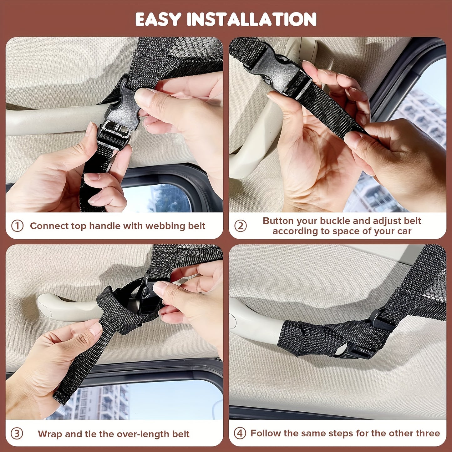 Car Ceiling Cargo Net Pocket For SUV/Truck