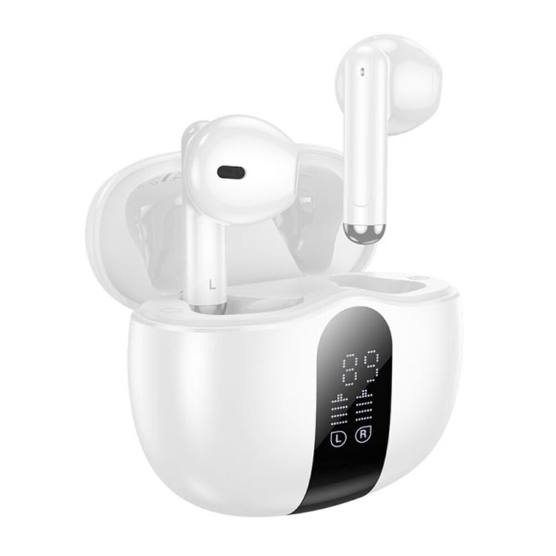 Compact Wireless Bluetooth headsets-white colour