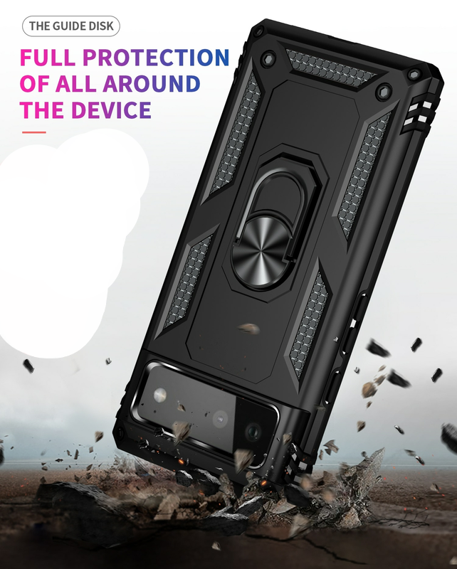 For Google Pixel 6 Shockproof Case-Black