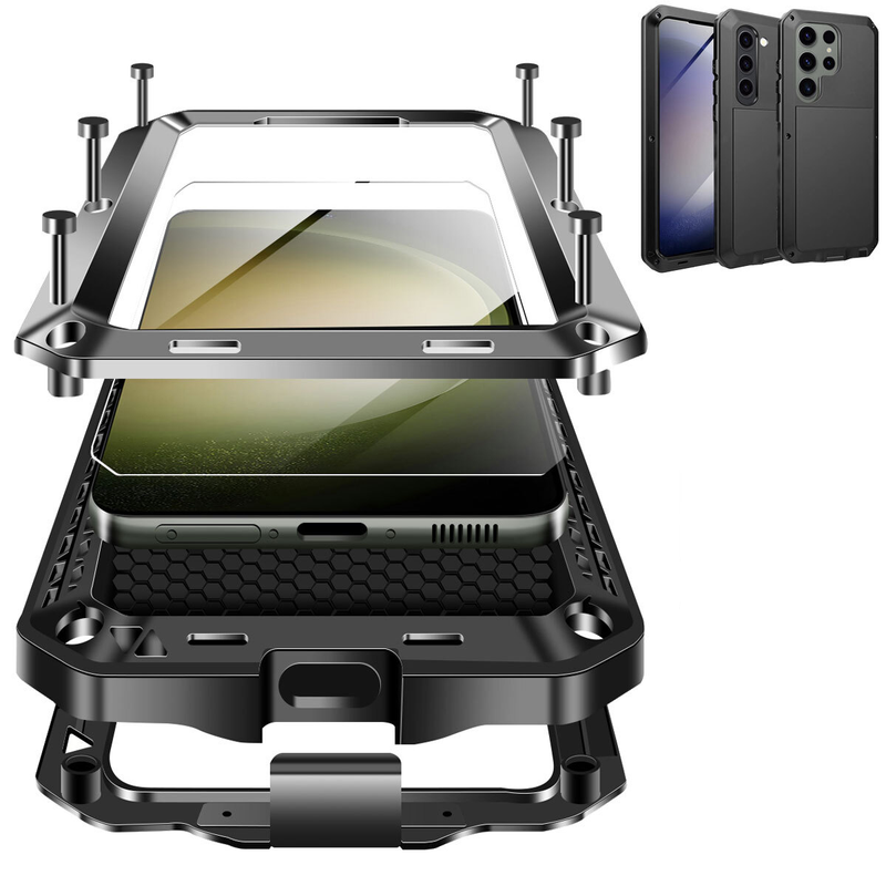 For Samsung Galaxy S22 Ultra Case Heavy Duty Metal Cover