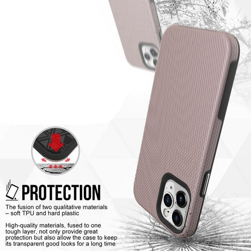 For iPhone 13 Pro Shockproof Case Rugged Rosegold Case