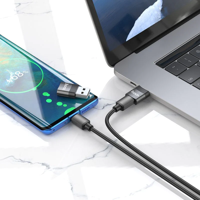 2 Packs USB Male to USB Type-C Female OTG Adapter Plug Premium Converter