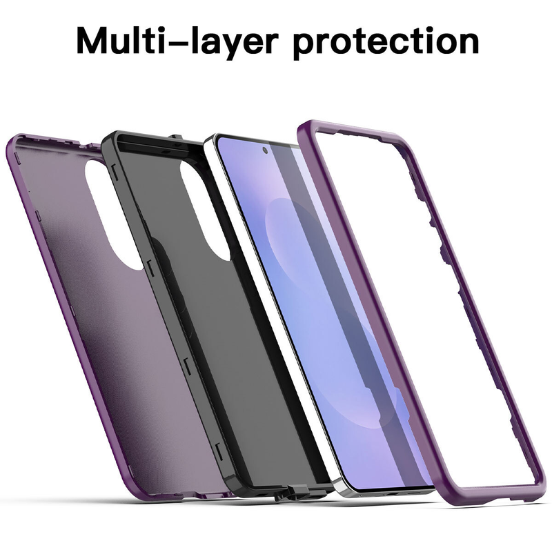 For Samsung Galaxy S25 Edge Shockproof Cover Purple