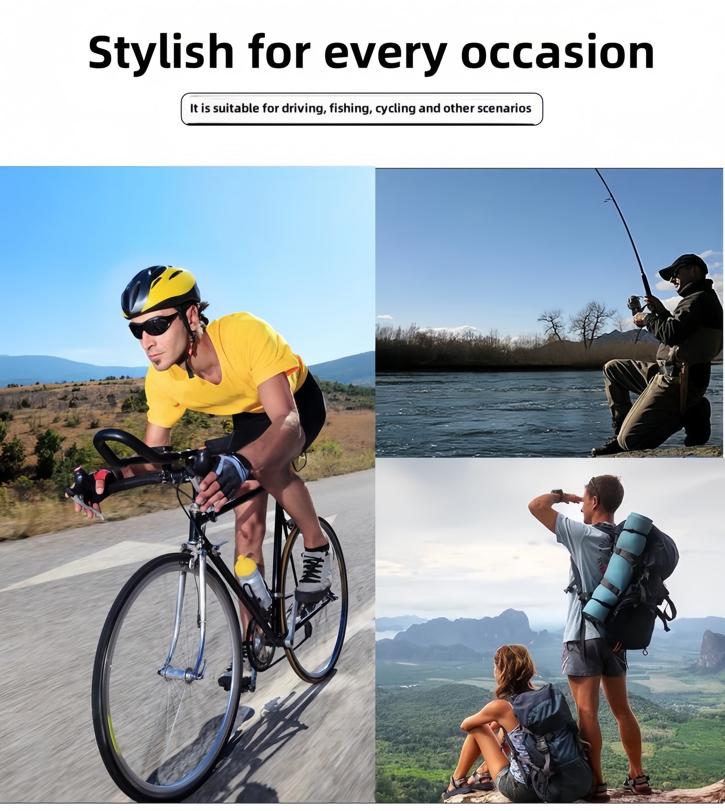 UV400 Photochromic Polarised Polarized Sunglasses Fishing Driving Eyewear Retro