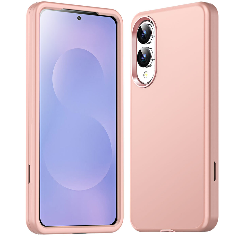 For Samsung Galaxy S25 Edge Shockproof Heavy Duty Case -Rose Gold