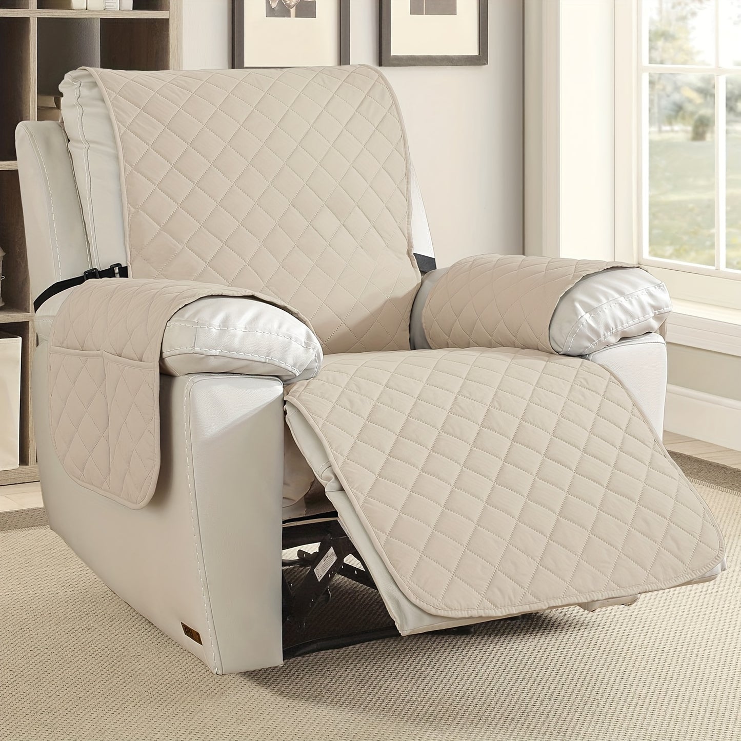 2pcs Waterproof Recliner Chair Non-Slip Cover
