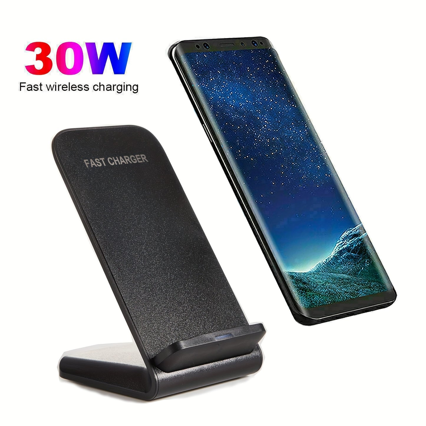 Universal Wireless Charger Stand Dock for Apple iPhone Samsung Android Phone