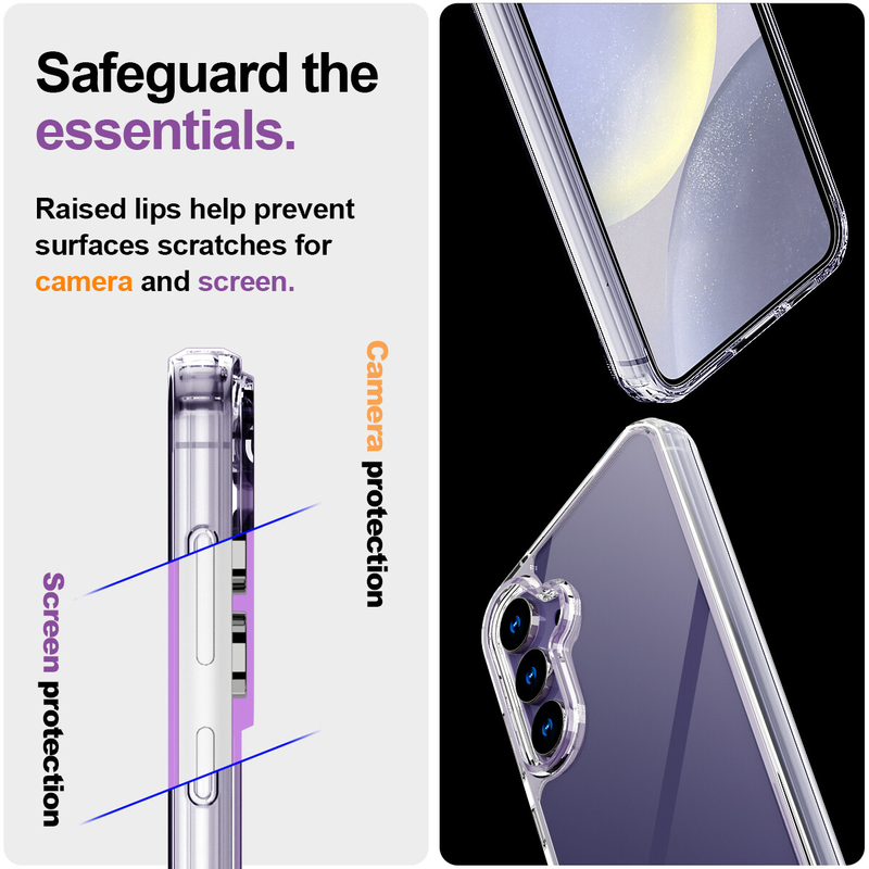 For Samsung Galaxy S25 Clear Shockproof Protective Case