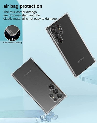 For Samsung Galaxy S25 Ultra Edge S24 S23 S21 Flexible Clear Shockproof TPU case