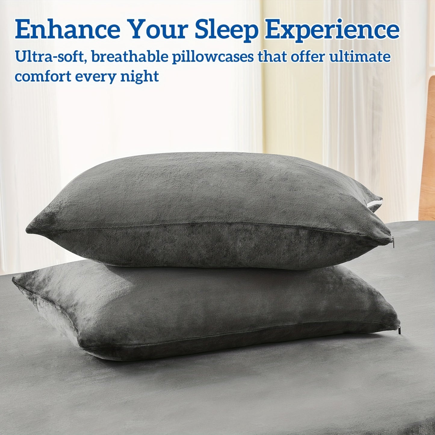 Winter Warm Fitted Sheet and Pillowcases Set - Ultra Soft, Comfy, Luxurious Bed Sheet