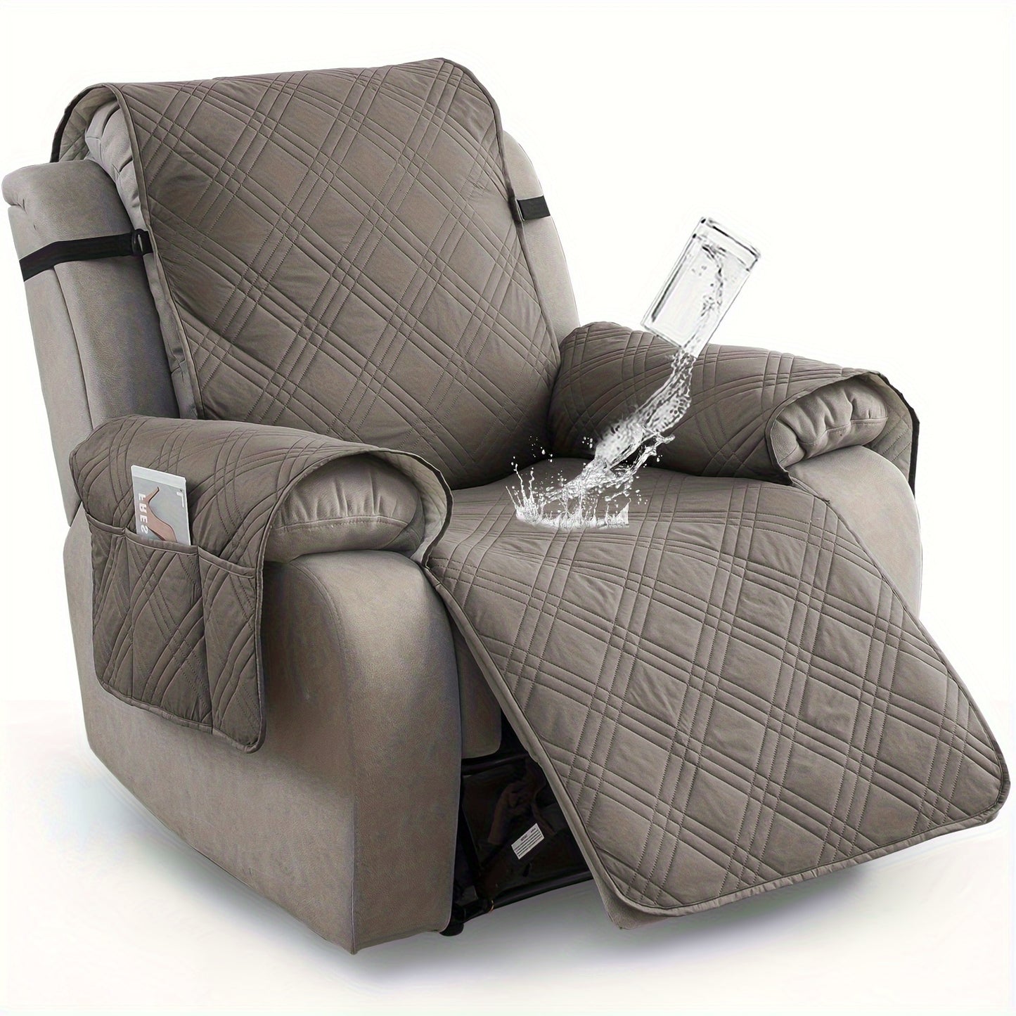 1pc Recliner Chair Cover Pad for 1 Seater Sofa Slipcover